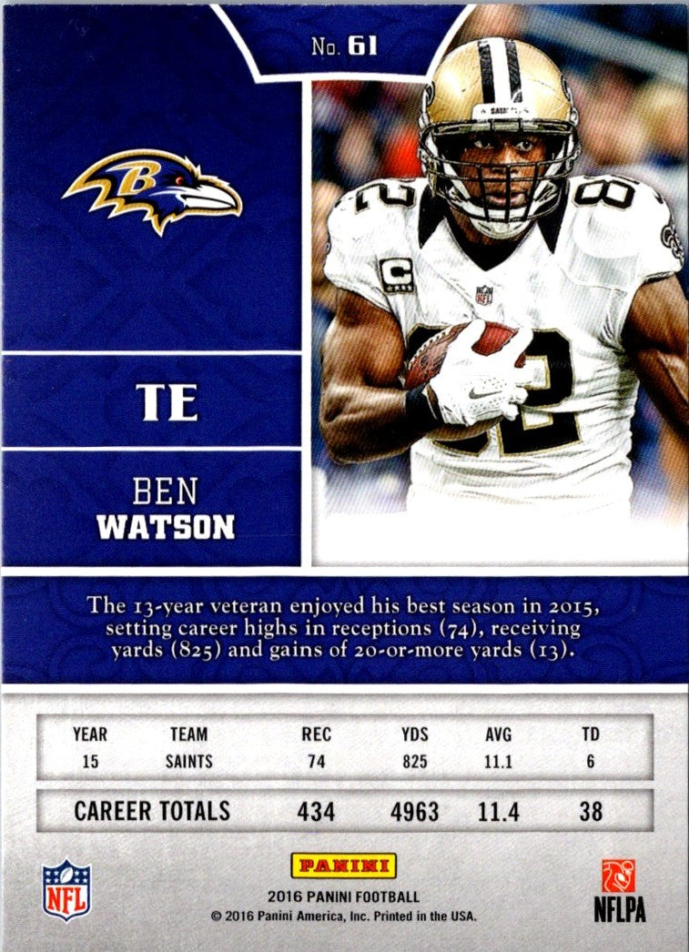 2016 Panini Ben Watson