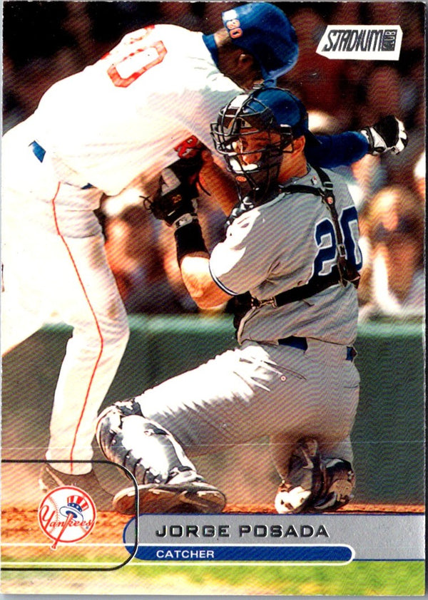 2002 Stadium Club Jorge Posada #36