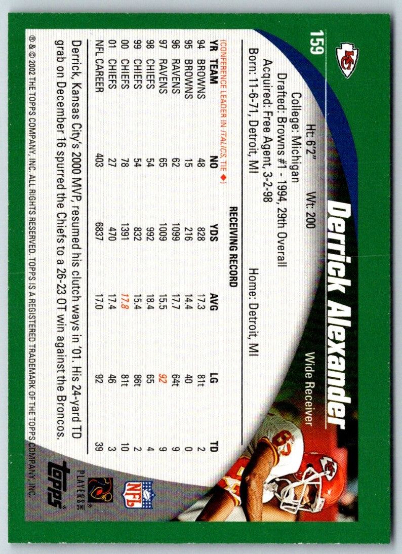 2002 Topps Derrick Alexander