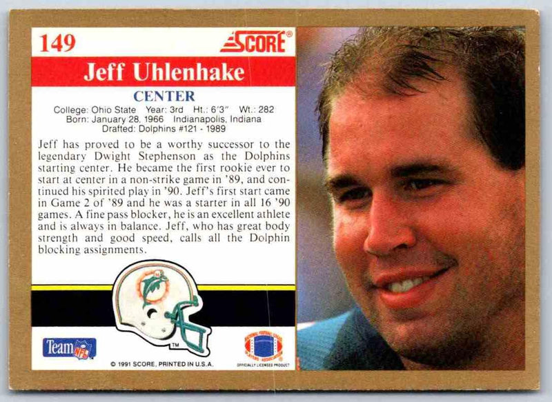 1991 Score Jeff Uhlenhake