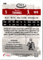 2008 SAGE HIT Devin Thomas #68