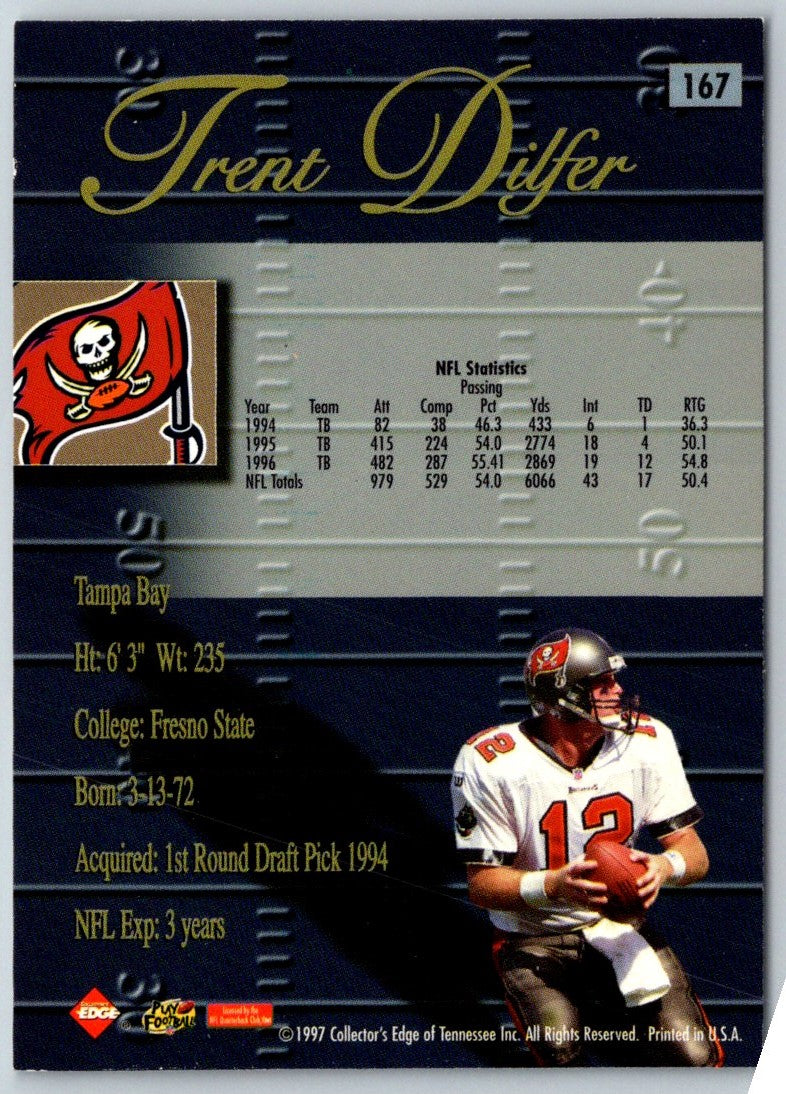 1998 Collector's Edge Advantage Trent Dilfer
