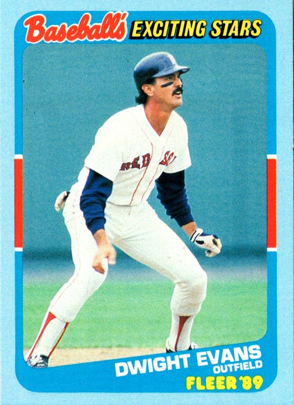 1989 Fleer Exciting Stars Dwight Evans #12