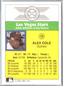 1990 CMC Las Vegas Stars Alex Cole