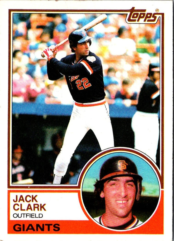 1983 Topps Jack Clark #210