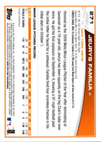 2013 Topps Jeurys Familia #271 Rookie