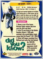 1995 Upper Deck Tim Brown #42