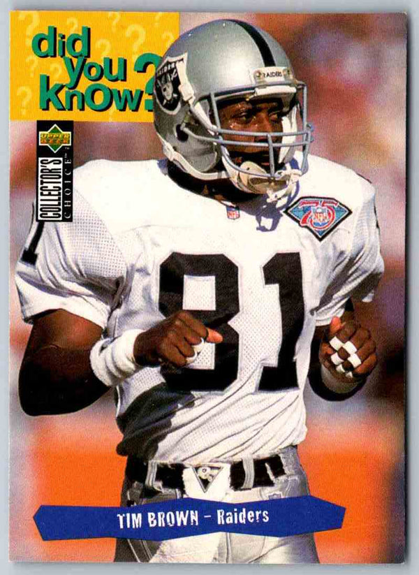 1995 Upper Deck Tim Brown #42