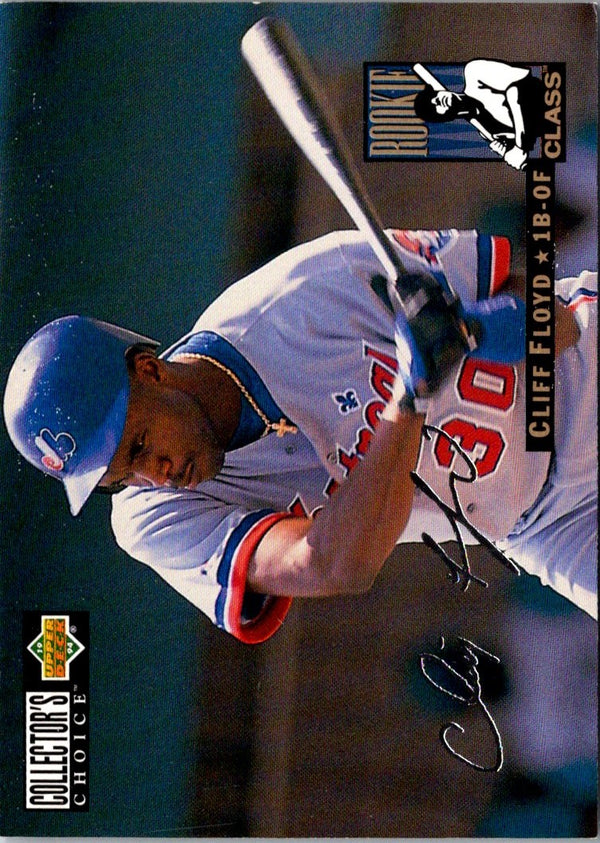 1994 Collector's Choice Cliff Floyd #7 Silver Signature