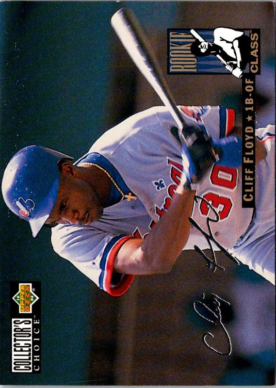 1994 Collector's Choice Cliff Floyd #7 Silver Signature