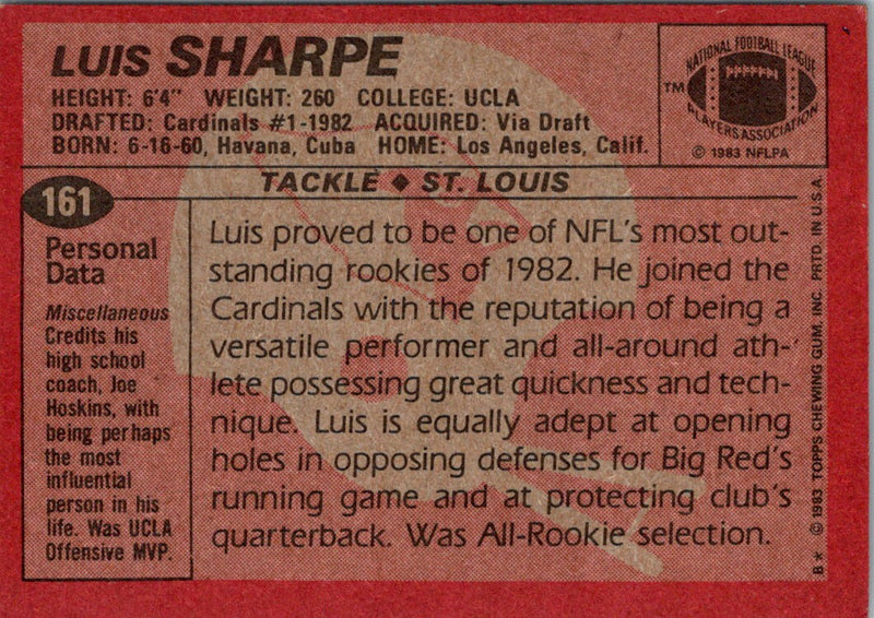 1983 Topps Luis Sharpe