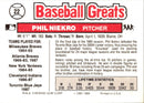 1989 Swell Baseball Greats Phil Niekro