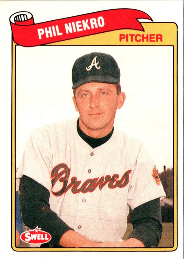1989 Swell Baseball Greats Phil Niekro #22