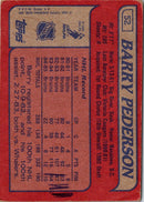 1985 Topps Barry Pederson