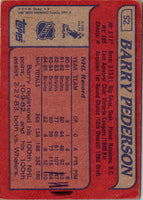 1985 Topps Barry Pederson #52