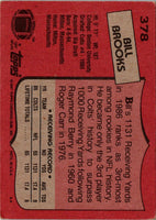 1987 Topps Bill Brooks #378 Rookie
