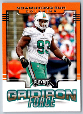 2017 Panini Playoff Gridiron Force Ndamukong Suh #7