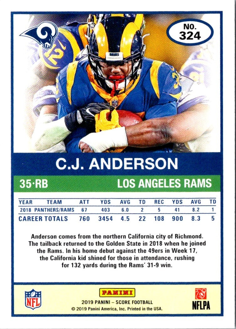 2019 Score C.J. Anderson