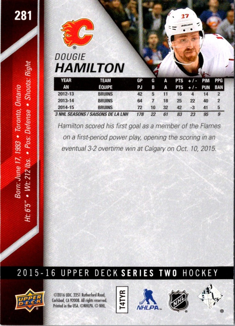 2015 Upper Deck Dougie Hamilton