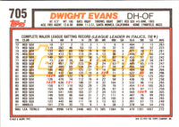 1992 Topps Dwight Evans #705