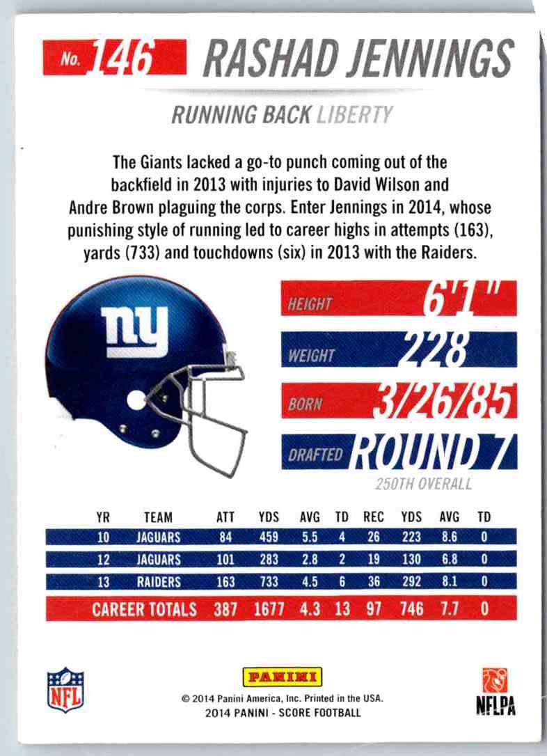 2014 Score Rashad Jennings