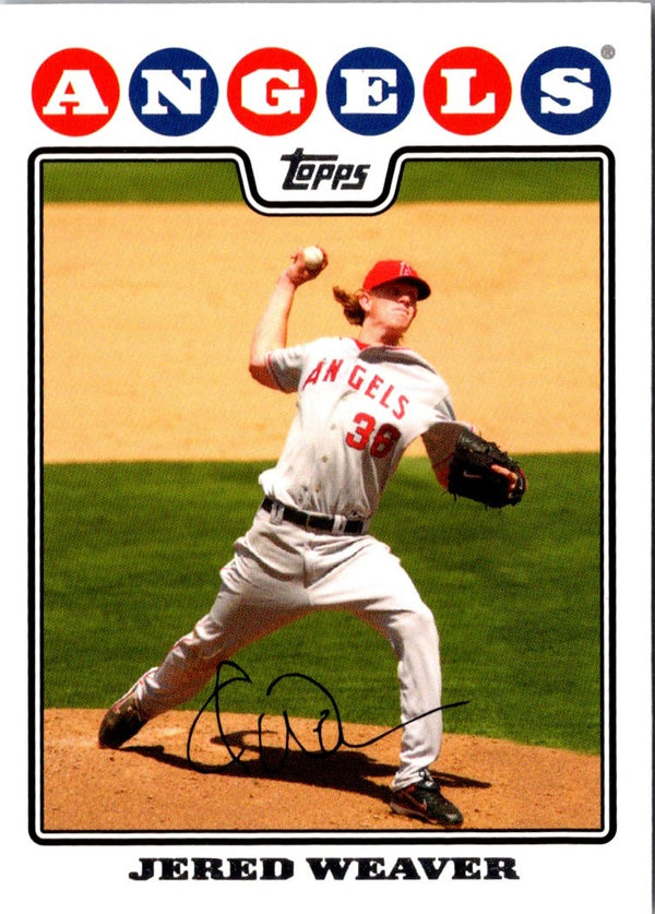 2008 Topps Jered Weaver #383