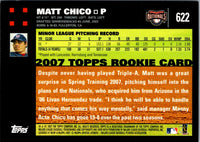 2007 Topps Matt Chico #622