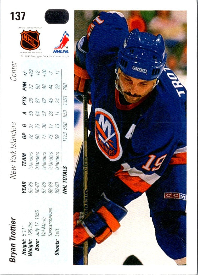 1990 Upper Deck Bryan Trottier