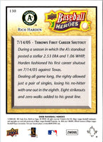 2008 Upper Deck Baseball Heroes Rich Harden #130