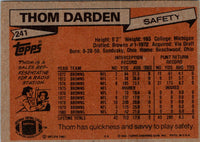 1981 Topps Thom Darden #241