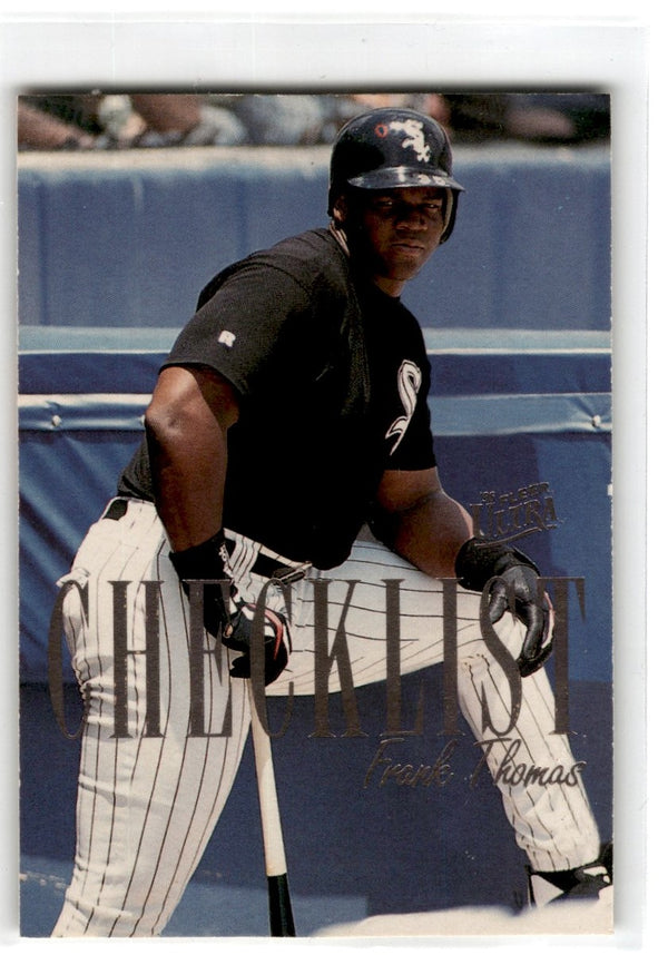 1996 Ultra Checklists I Frank Thomas #9