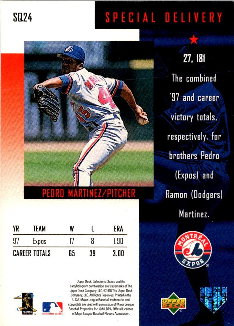 1998 Collector's Choice StarQuest Pedro Martinez