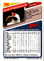 1993 Topps Inaugural Marlins Scott Kamieniecki #749