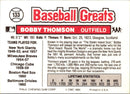 1989 Swell Baseball Greats Bobby Thomson
