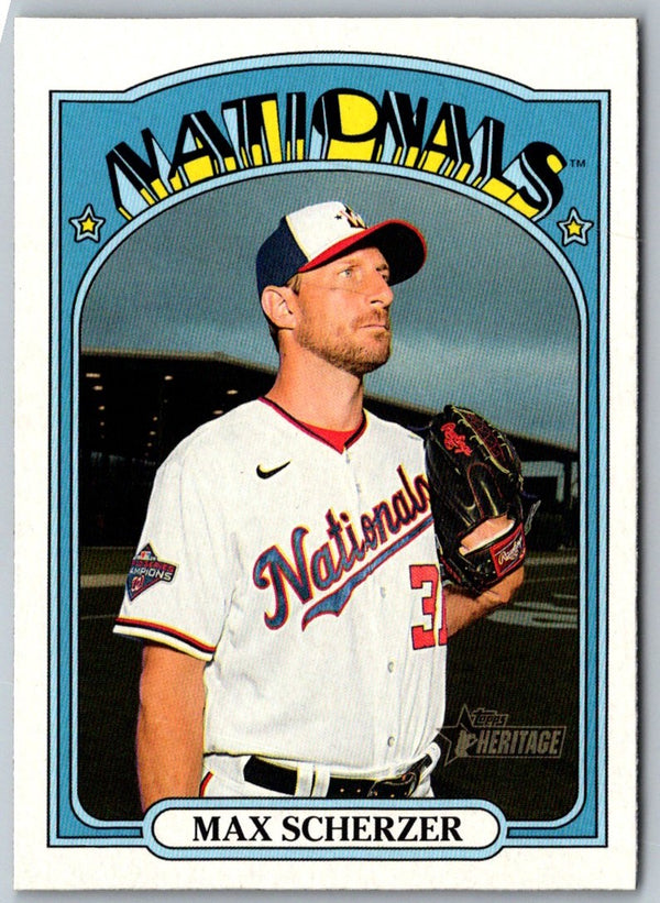 2021 Topps Heritage Max Scherzer #181