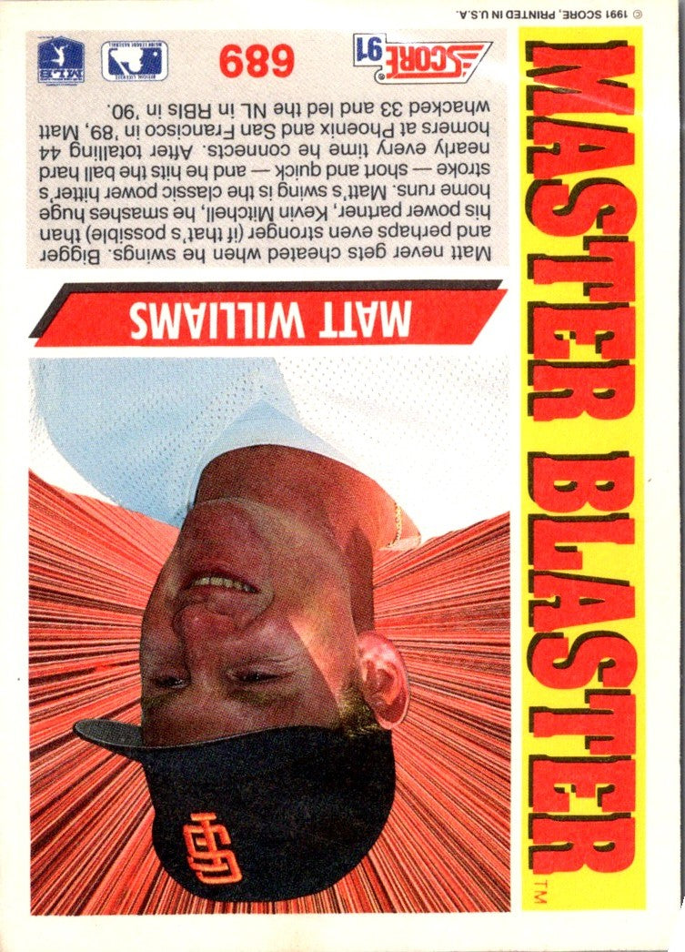 1991 Score Matt Williams