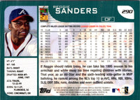 2001 Topps Reggie Sanders #290
