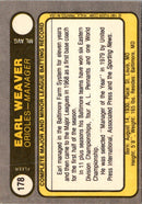 1981 Fleer Earl Weaver