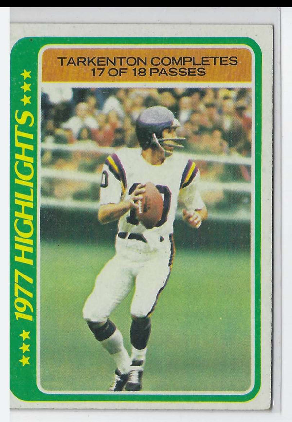 1978 Topps Fran Tarkenton #5 VG