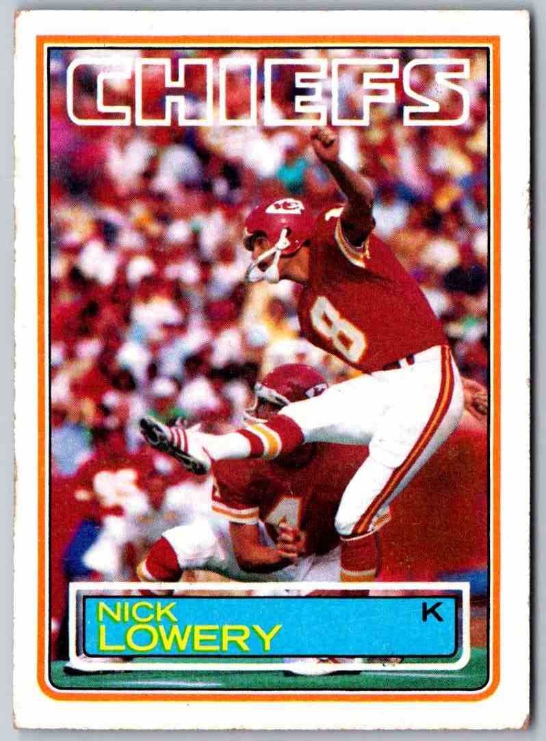 1983 Topps Nick Lowery