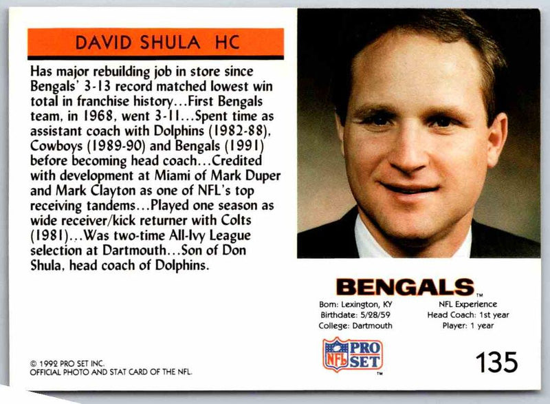 1992 Proset David Shula