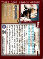 2000 Topps Season Opener Ricky Williams #129