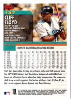 2000 Topps Opening Day Cliff Floyd #137
