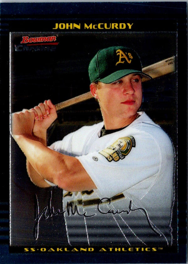 2002 Bowman Draft Picks & Prospects Chrome John McCurdy #BDP26 Rookie