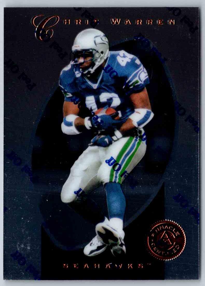 1997 Pinnacle Certified NFL Chris Warren