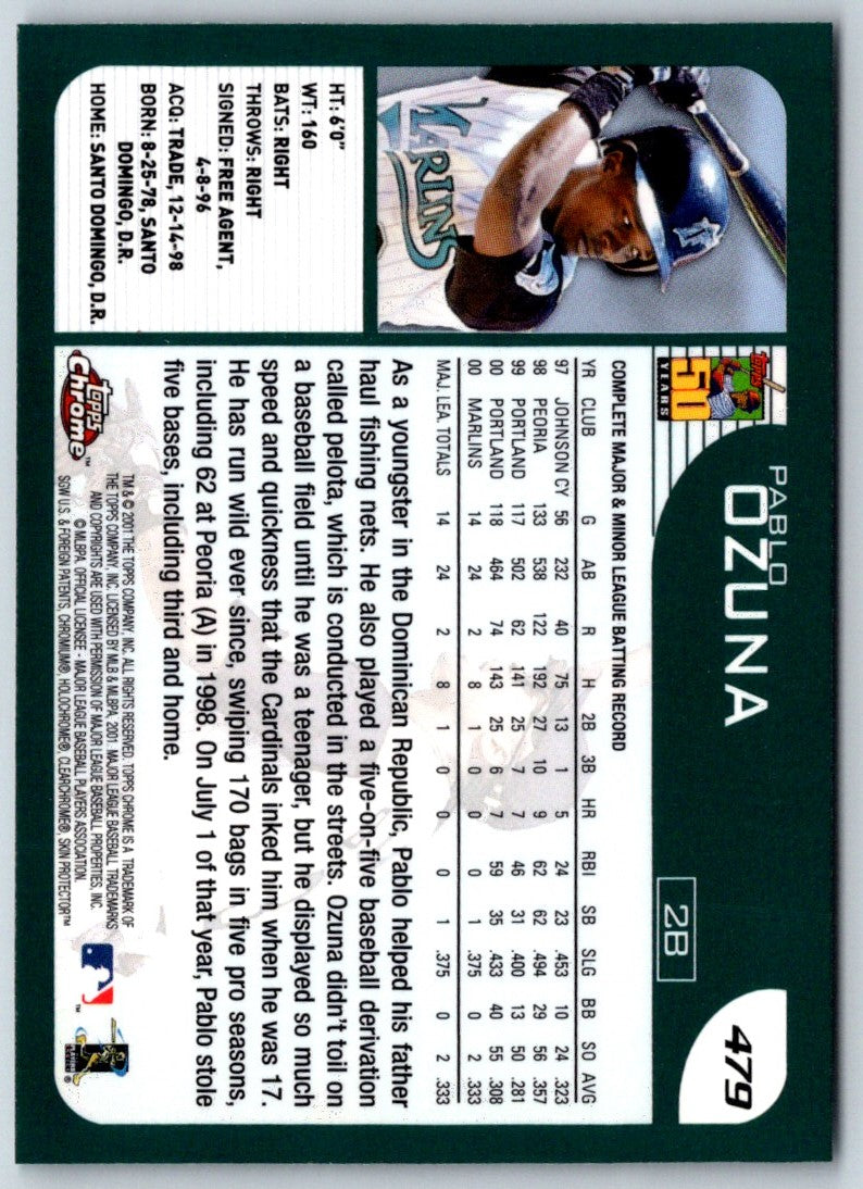 2001 Topps Chrome Pablo Ozuna