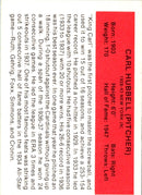 1987 Hygrade All-Time Greats Carl Hubbell