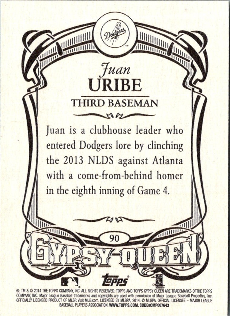 2014 Topps Gypsy Queen Juan Uribe