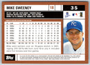 2002 Topps Opening Day Mike Sweeney