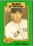 1987 Hygrade All-Time Greats Carl Hubbell
